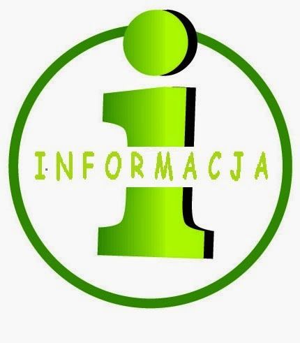 Grafika przedstawia zielony napis informacja oraz literę "i" wszystkie elementy znajdują się w zielonym okręgu