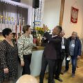 Na zdjęciu wójt gminy Przemęt podczas przemowy. Na zdjęciu także organizatorzy wydarzenia.