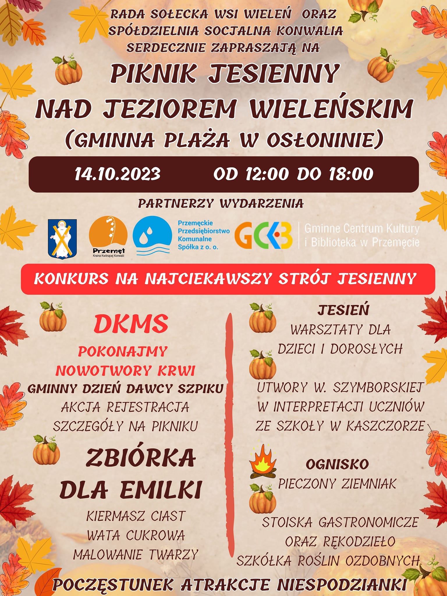 Piknik Jesienny nad Jeziorem Wieleńskim (Gminna Plaża w Osłoninie)