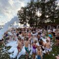 Piana party, dzieci biegają w pianie.