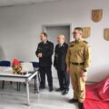 Od lewej dh Henryk Żok - Członek Zarządu Głównego ZOSP RP, dh Józef Pauch Wiceprezes Zarządu Oddziału Powiatowego ZOSP RP w Wolsztynie, Prezes ZOG ZOSP RP w Przemęcie, st. kpt. Bartosz Kasiński - Zastępca Komendanta Powiatowego PSP w Wolsztynie.