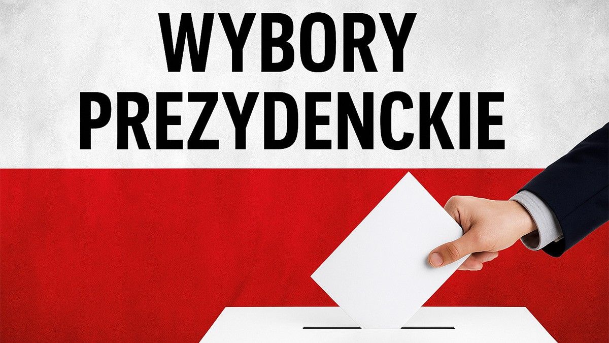 Grafika zawiera tło w kolorze biało-czerwonym symbolizując flagę Polski. Na grafice widnieje także dłoń, która wrzuca kartę do urny. Treść grafiki: "Wybory prezydenckie".