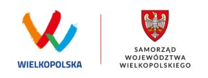 Grafika przedstawia logo z napisem "Wielkopolska" oraz herb Samorządu Województwa Wielkopolskiego.