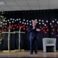 Na zdjęciu widoczny pan Antoni Fornalski podczas przemowy.