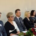 Na zdjęciu widoczni m.in. wójt, zastępca wójta i skarbnik gminy Przemęt.