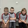 Na zdjęciu trójka przedszkolaków z Nowej Wsi.