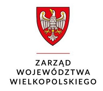 Herb województwa wielkopolskiego i napis: "Zarząd Województwa Wielkopolskiego".