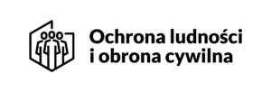 Logo Ochrony Ludności i obrony cywilnej.